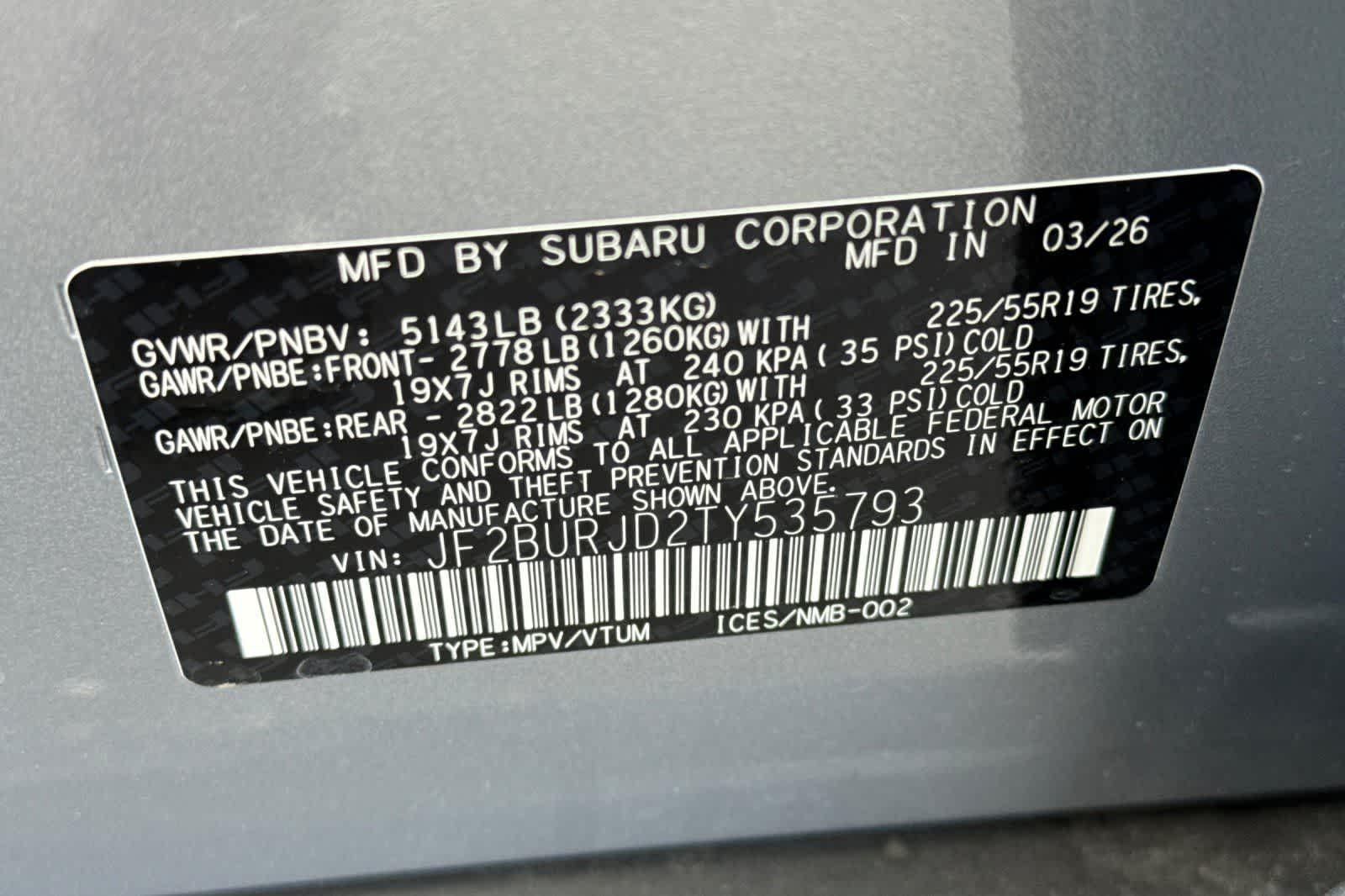 New 2026 Subaru Outback SUV