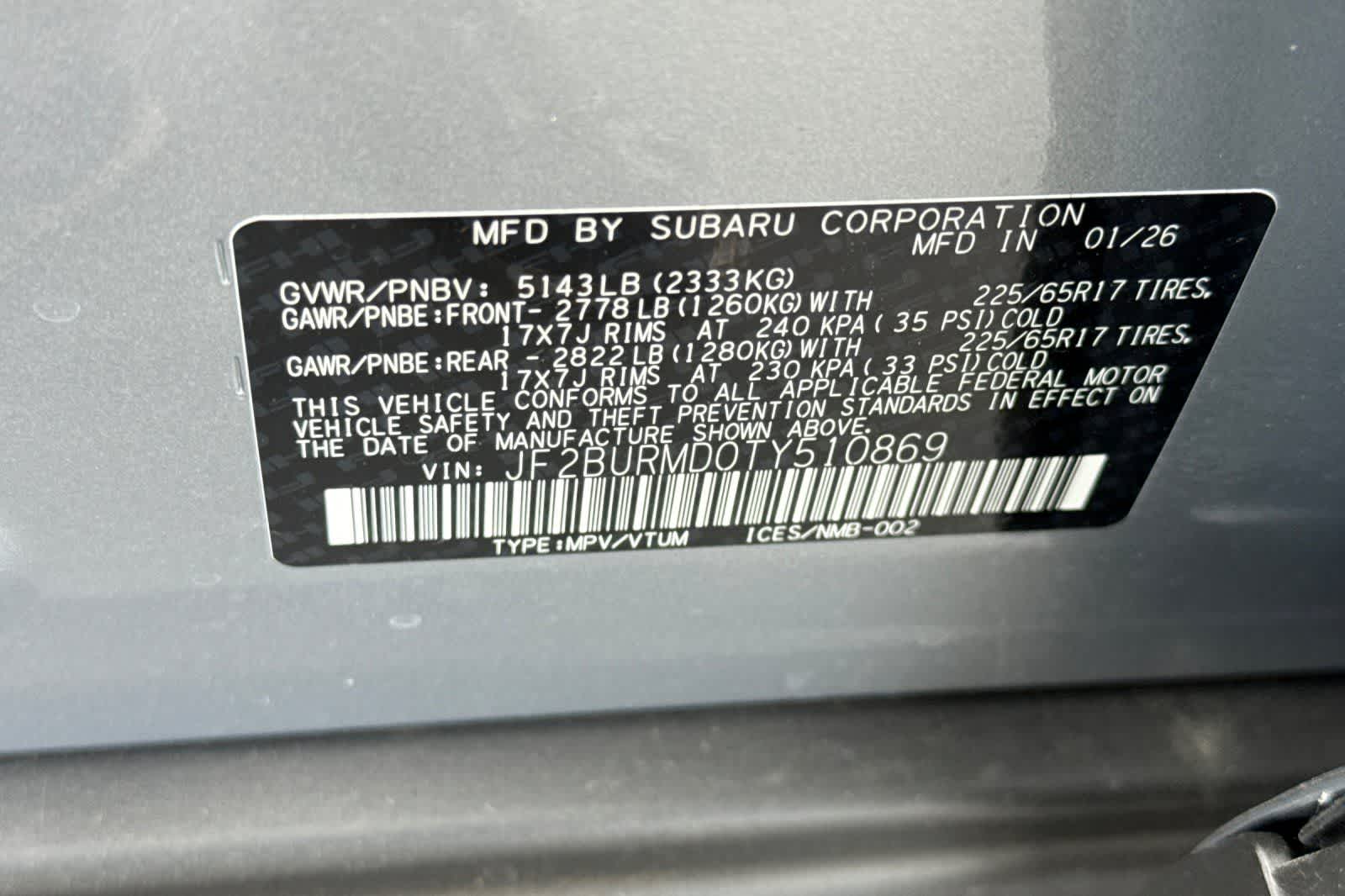 New 2026 Subaru Outback SUV