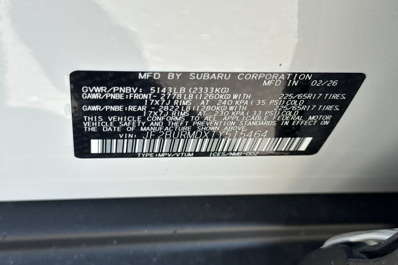 New 2026 Subaru Outback SUV