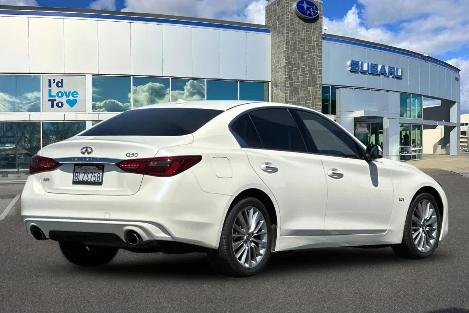 Used 2018 INFINITI Q50 LUXE with VIN JN1EV7AR1JM432896 for sale in Elk Grove, CA