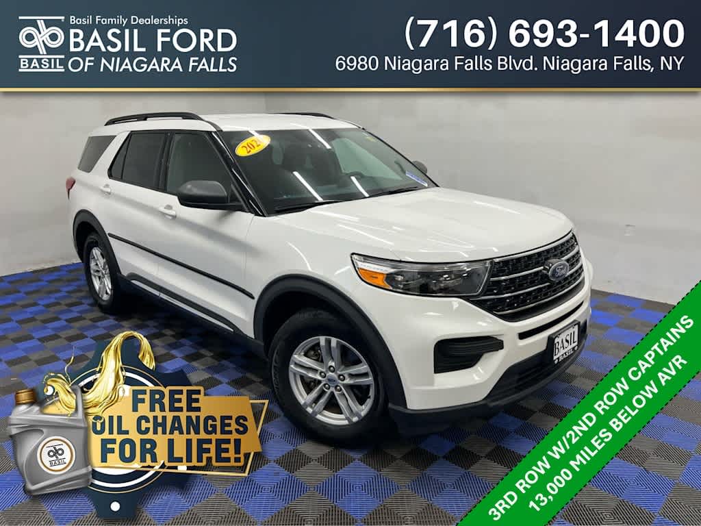 Star White Metallic Tri-Coat 2020 Ford Explorer SUV / Crossover All-Wheel Drive Automatic