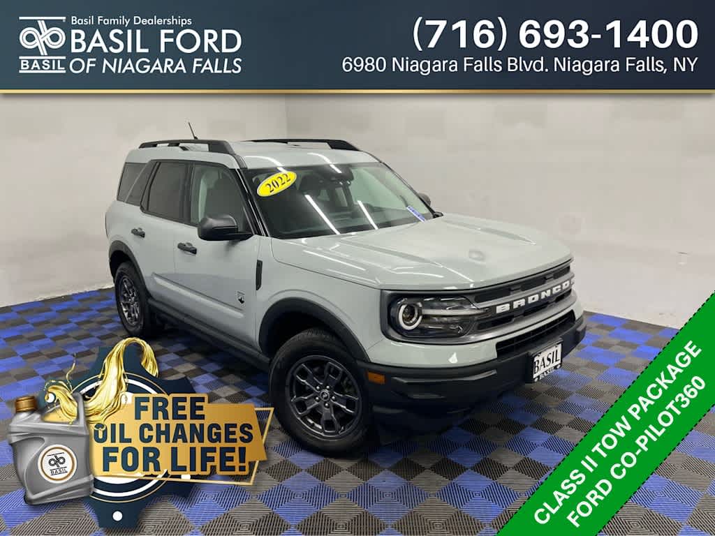 Gray (Cactus Grey) 2022 Ford Bronco Sport SUV / Crossover All-Wheel Drive 8-Speed Automatic