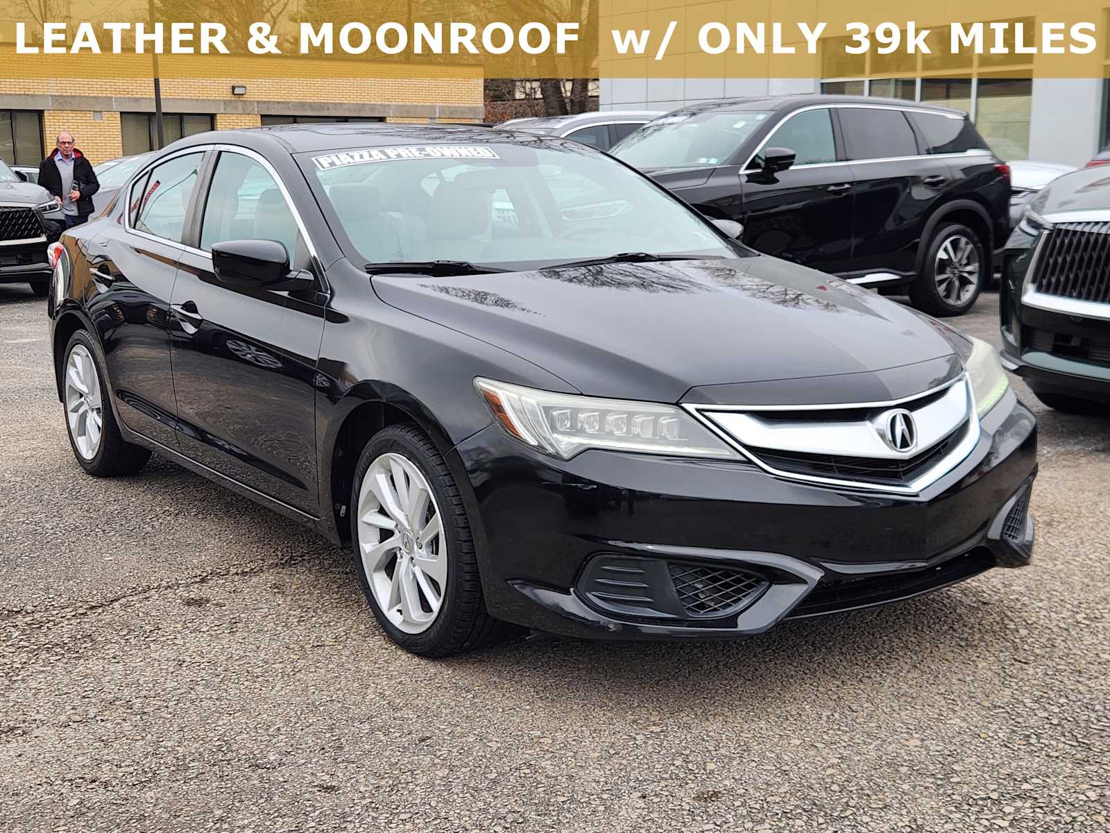 Crystal Black Pearl 2017 Acura ILX FWD with Technology Plus and A-Spec Package Sedan Front-Wheel Drive 8-Speed Automatic