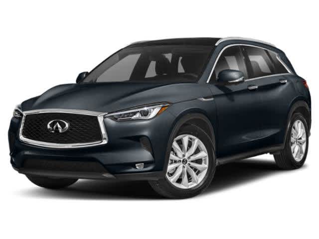 Hermosa Blue 2021 INFINITI QX50 Luxe AWD SUV / Crossover All-Wheel Drive Continuously Variable Transmission