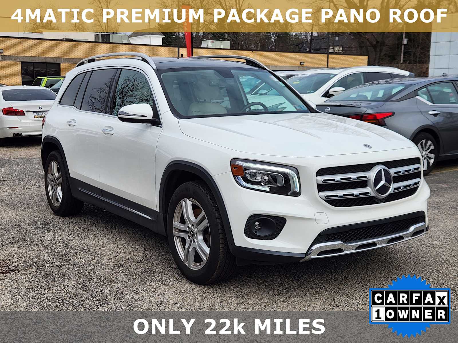 Polar White 2022 Mercedes-Benz GLB 250 4MATIC SUV / Crossover All-Wheel Drive 8-Speed Automatic