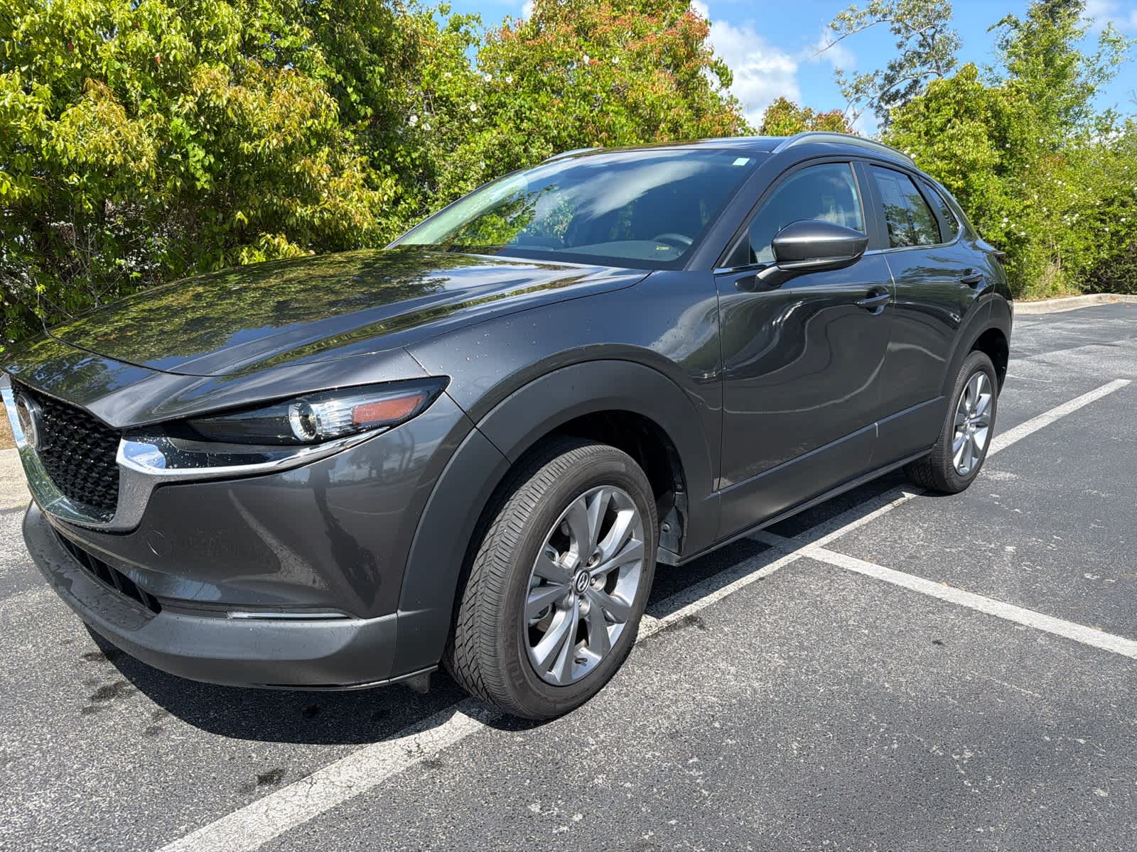 Machine Gray Metallic 2024 Mazda CX-30 2.5 S Preferred AWD SUV / Crossover All-Wheel Drive 6-Speed Automatic