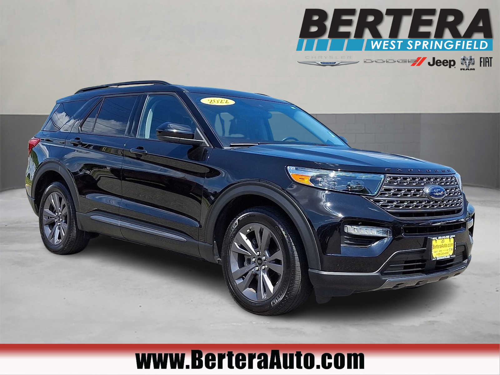 Agate Black 2022 Ford Explorer XLT AWD SUV / Crossover All-Wheel Drive Automatic