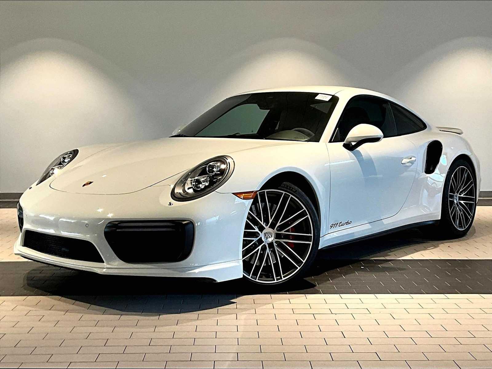 White 2017 Porsche 911 Turbo Coupe AWD Coupe All-Wheel Drive 7-Speed Automatic