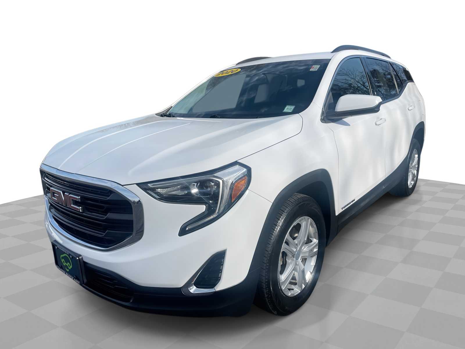 Summit White 2020 GMC Terrain SLE AWD SUV / Crossover Four-Wheel Drive 9-Speed Automatic