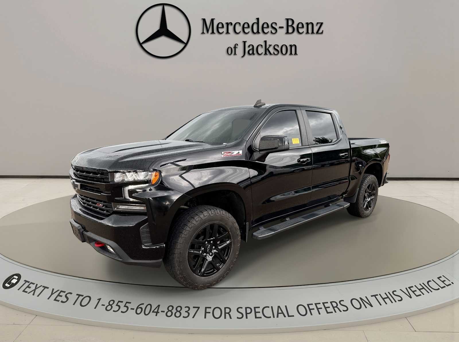 Black 2021 Chevrolet Silverado 1500 Pickup Truck Four-Wheel Drive Automatic
