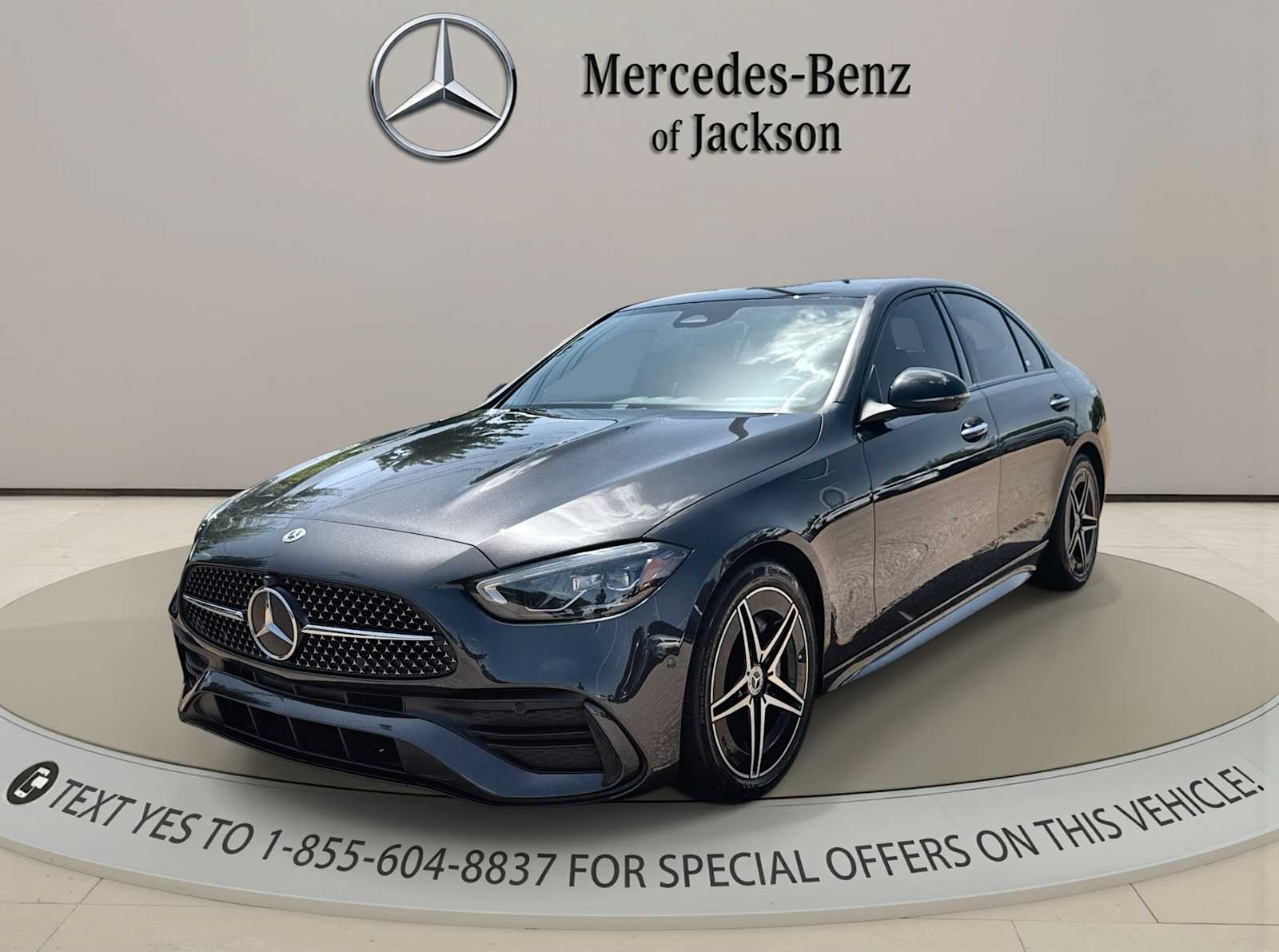 Gray (Graphite Grey Metallic) 2023 Mercedes-Benz C-Class Sedan All-Wheel Drive 9-Speed Automatic