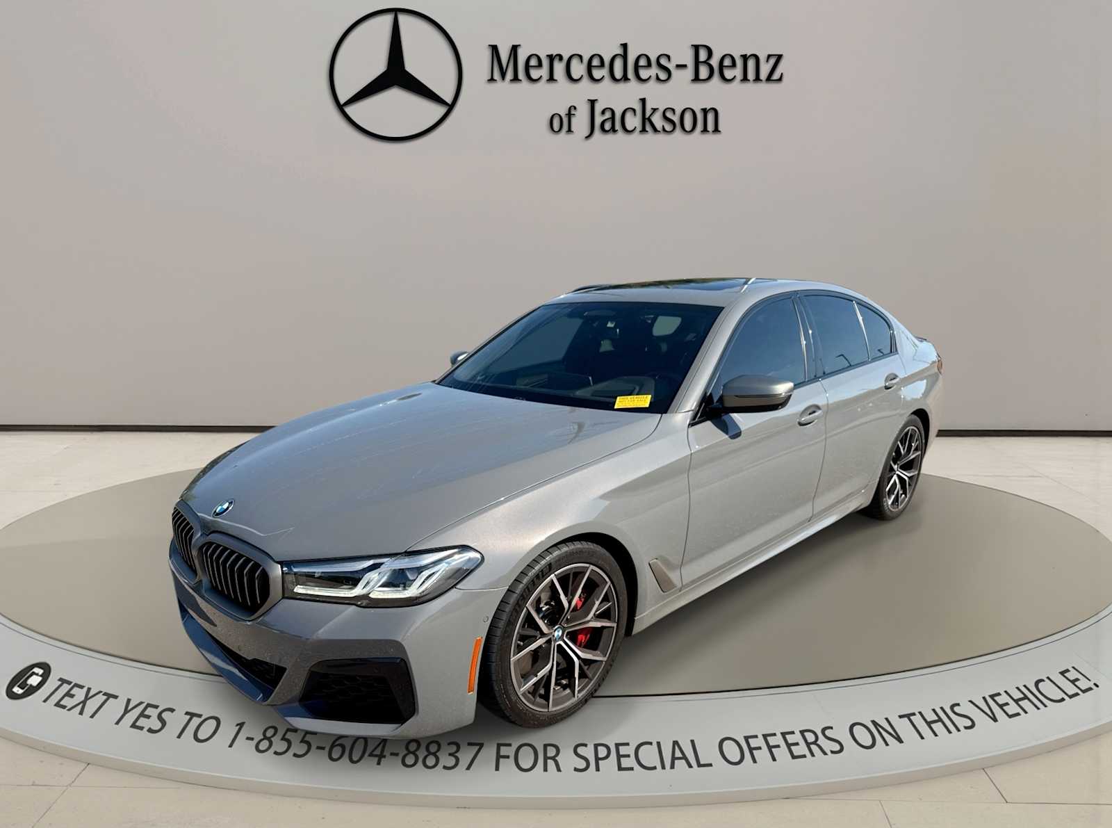 Gray (Bernina Grey Amber Effect Metallic) 2022 BMW 5 Series Sedan All-Wheel Drive 8-Speed Automatic