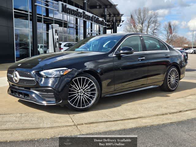 Black 2026 Mercedes-Benz C-Class Sedan Rear-Wheel Drive 9-Speed Automatic