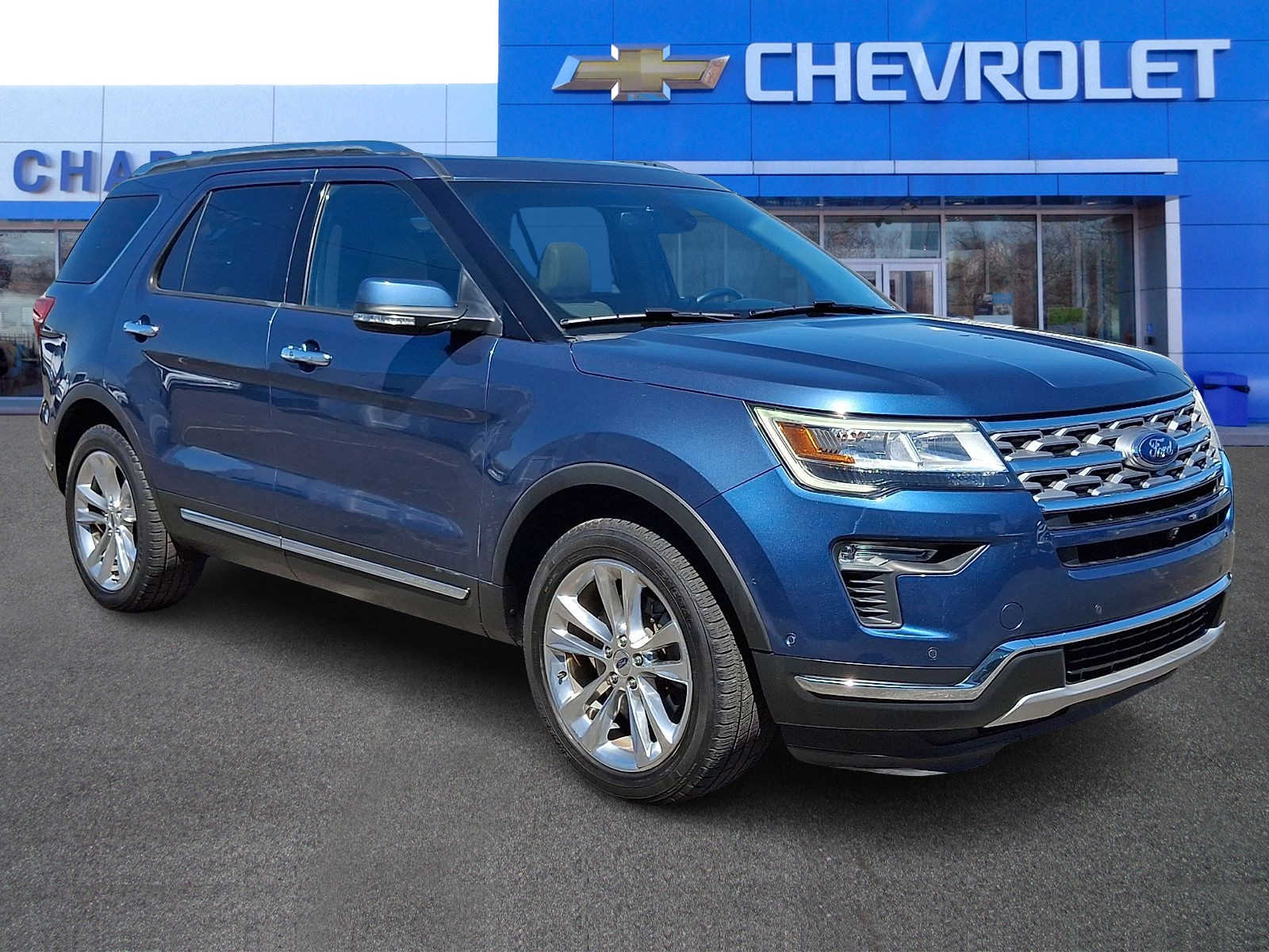 Blue Metallic 2018 Ford Explorer Limited AWD SUV / Crossover All-Wheel Drive 6-Speed Automatic