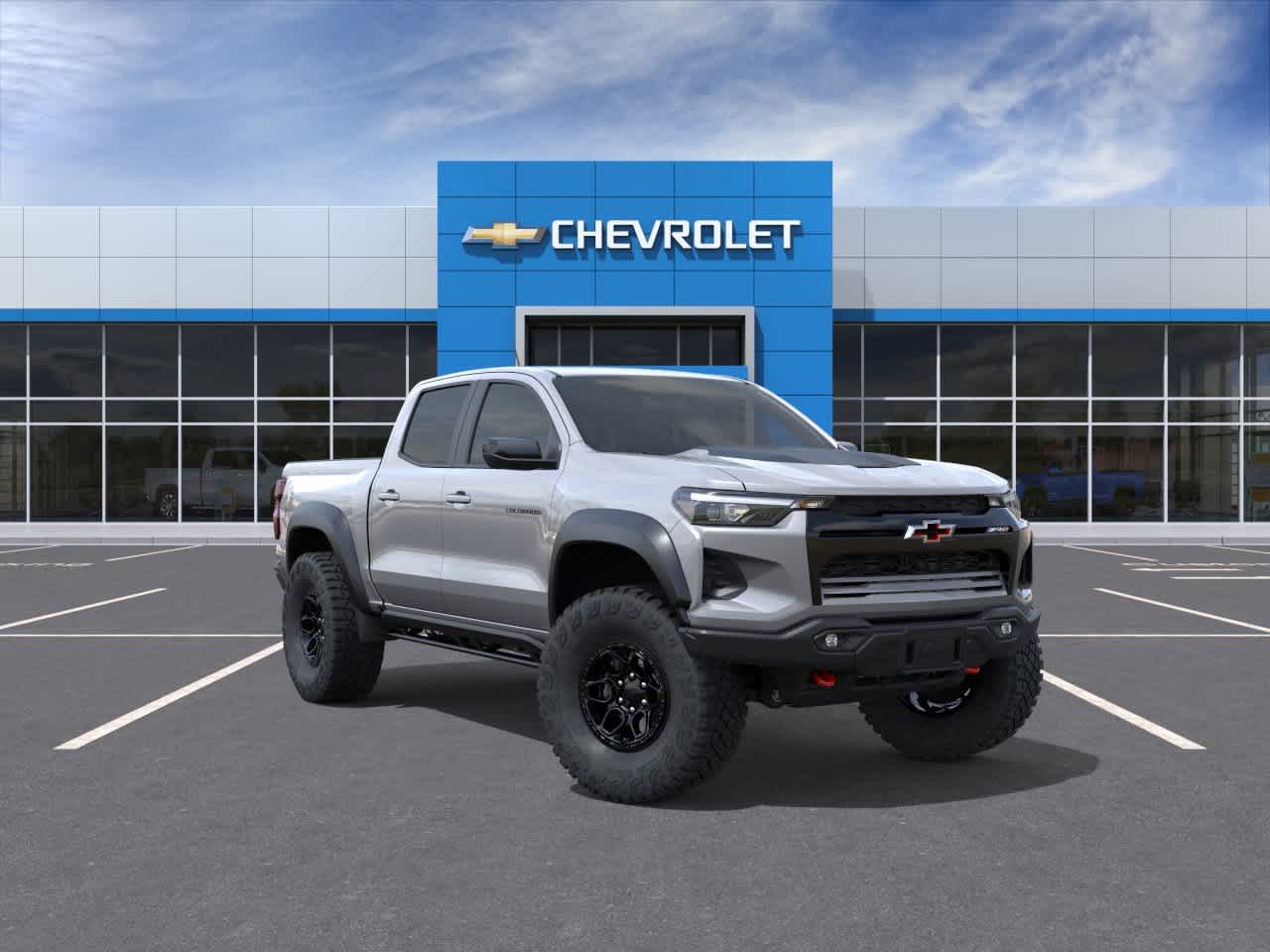 Sterling Gray Metallic 2026 Chevrolet Colorado ZR2 Crew Cab 4WD Pickup Truck Four-Wheel Drive 8-Speed Automatic