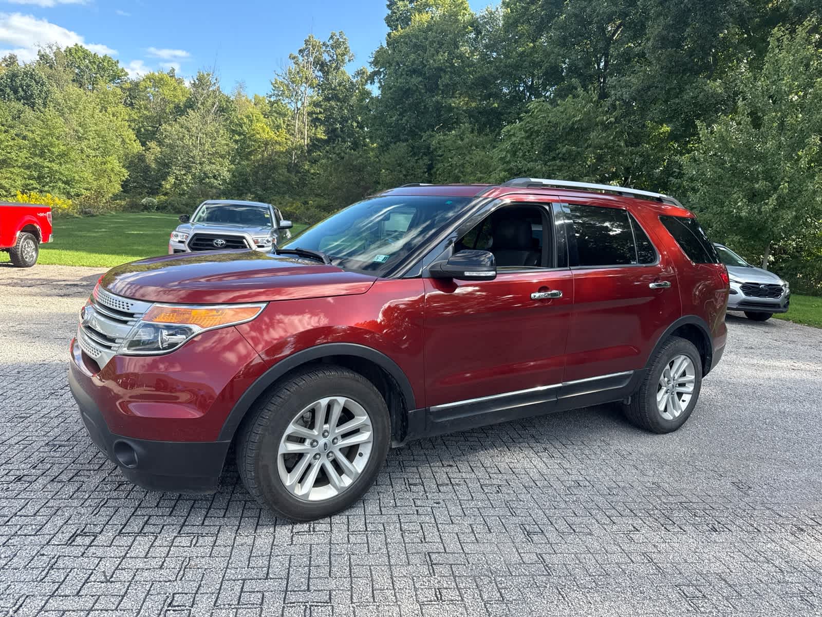 Red (Sunset Metallic) 2014 Ford Explorer SUV / Crossover All-Wheel Drive 6-Speed Automatic