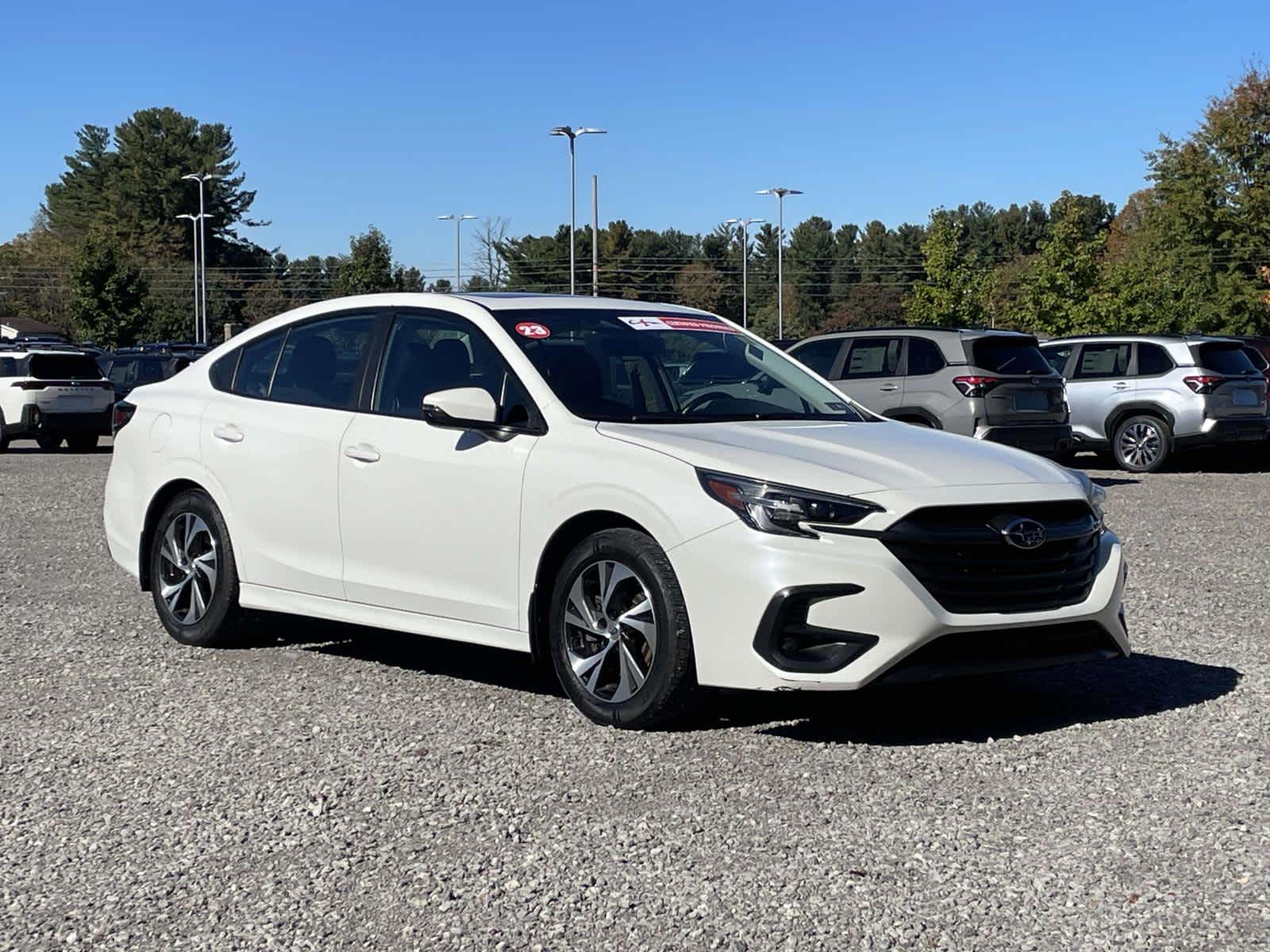 Crystal White Pearl 2023 Subaru Legacy Sedan All-Wheel Drive Continuously Variable Transmission