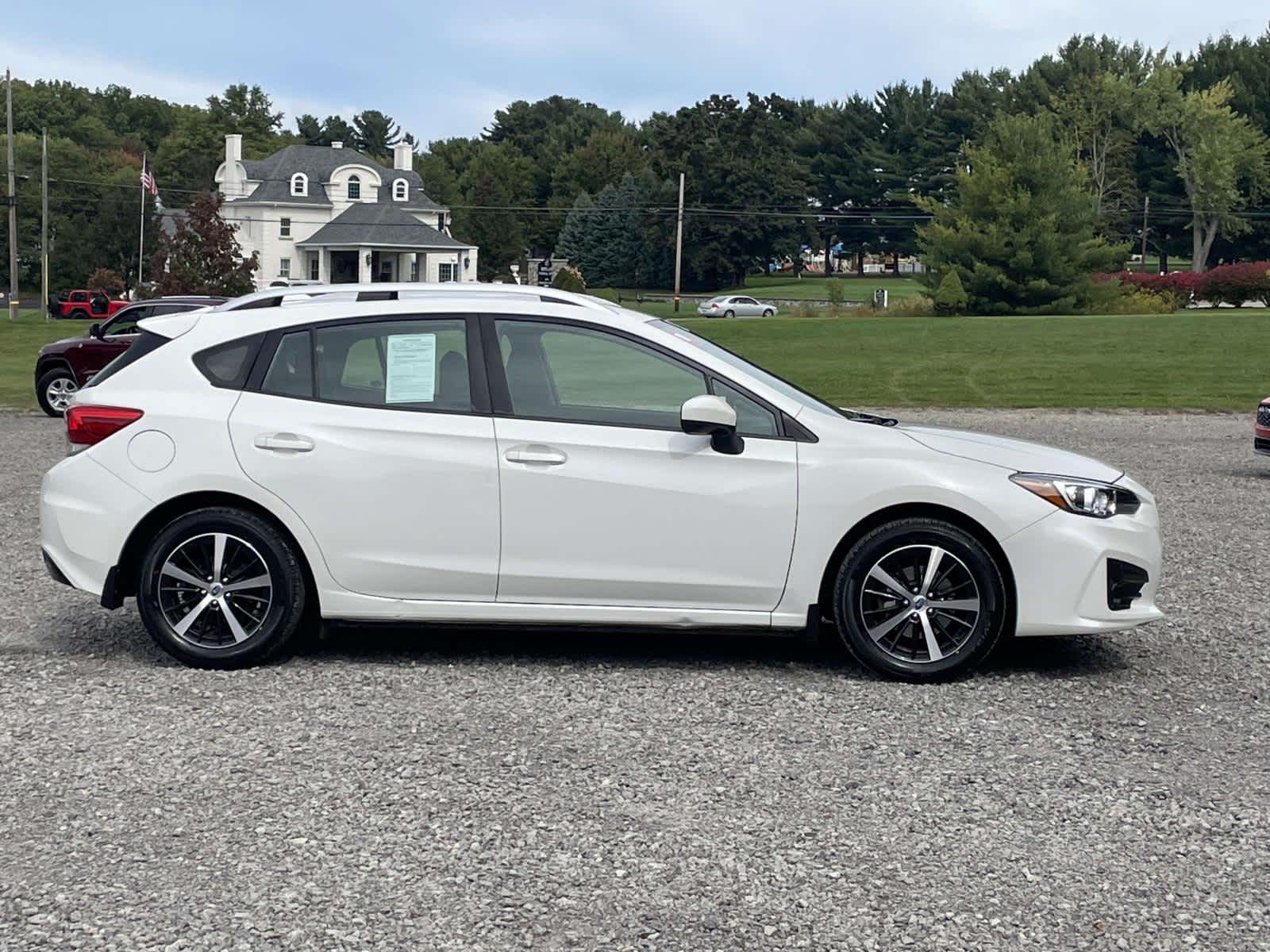 Crystal White Pearl 2019 Subaru Impreza Hatchback All-Wheel Drive Continuously Variable Transmission