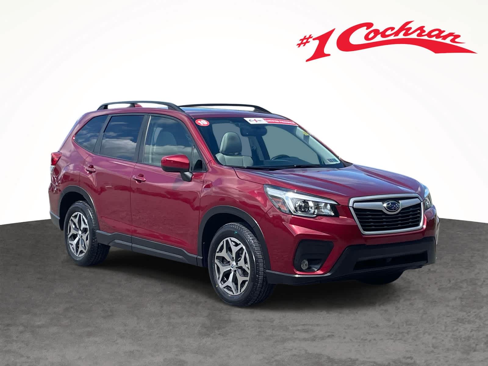 Crimson Red Pearl 2019 Subaru Forester SUV / Crossover All-Wheel Drive Continuously Variable Transmission