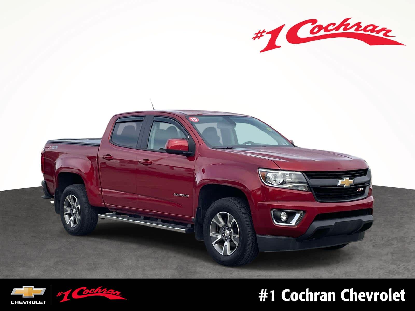 Red Rock Metallic 2015 Chevrolet Colorado Pickup Truck Four-Wheel Drive 6-Speed Automatic