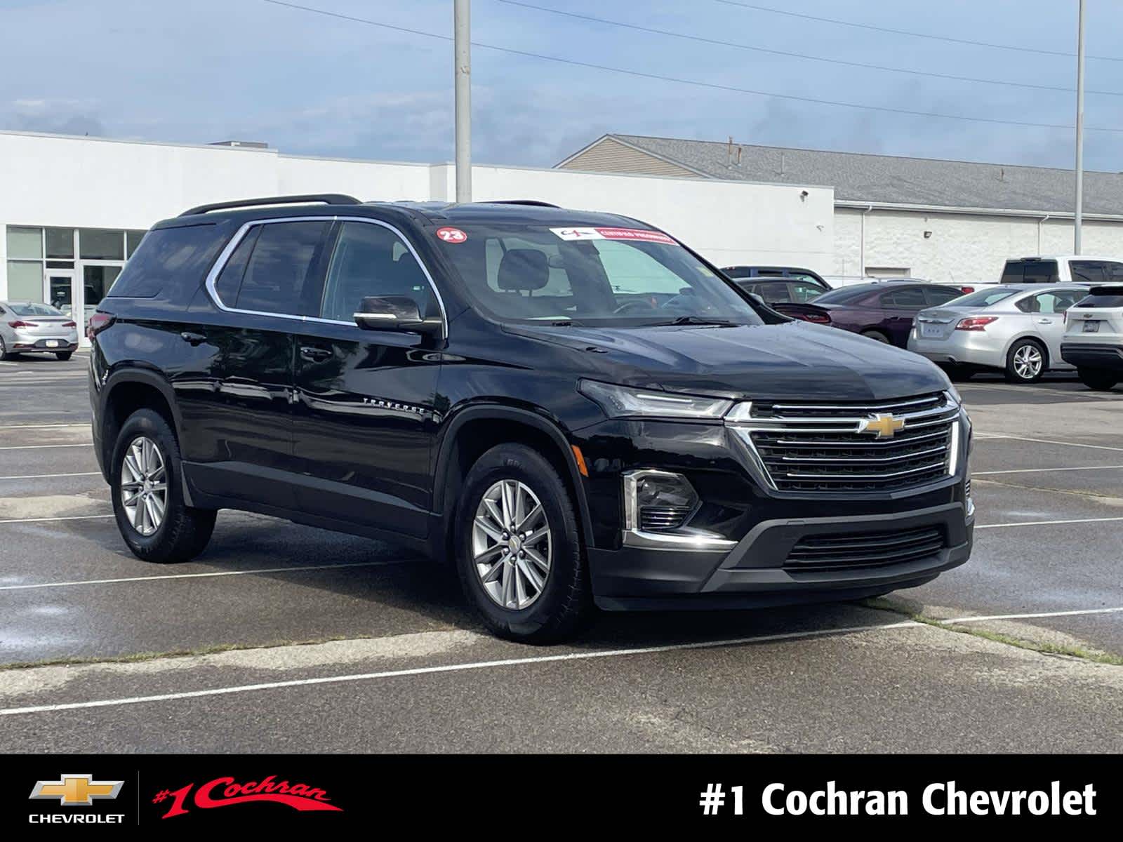Mosaic Black Metallic 2023 Chevrolet Traverse SUV / Crossover Four-Wheel Drive 9-Speed Automatic