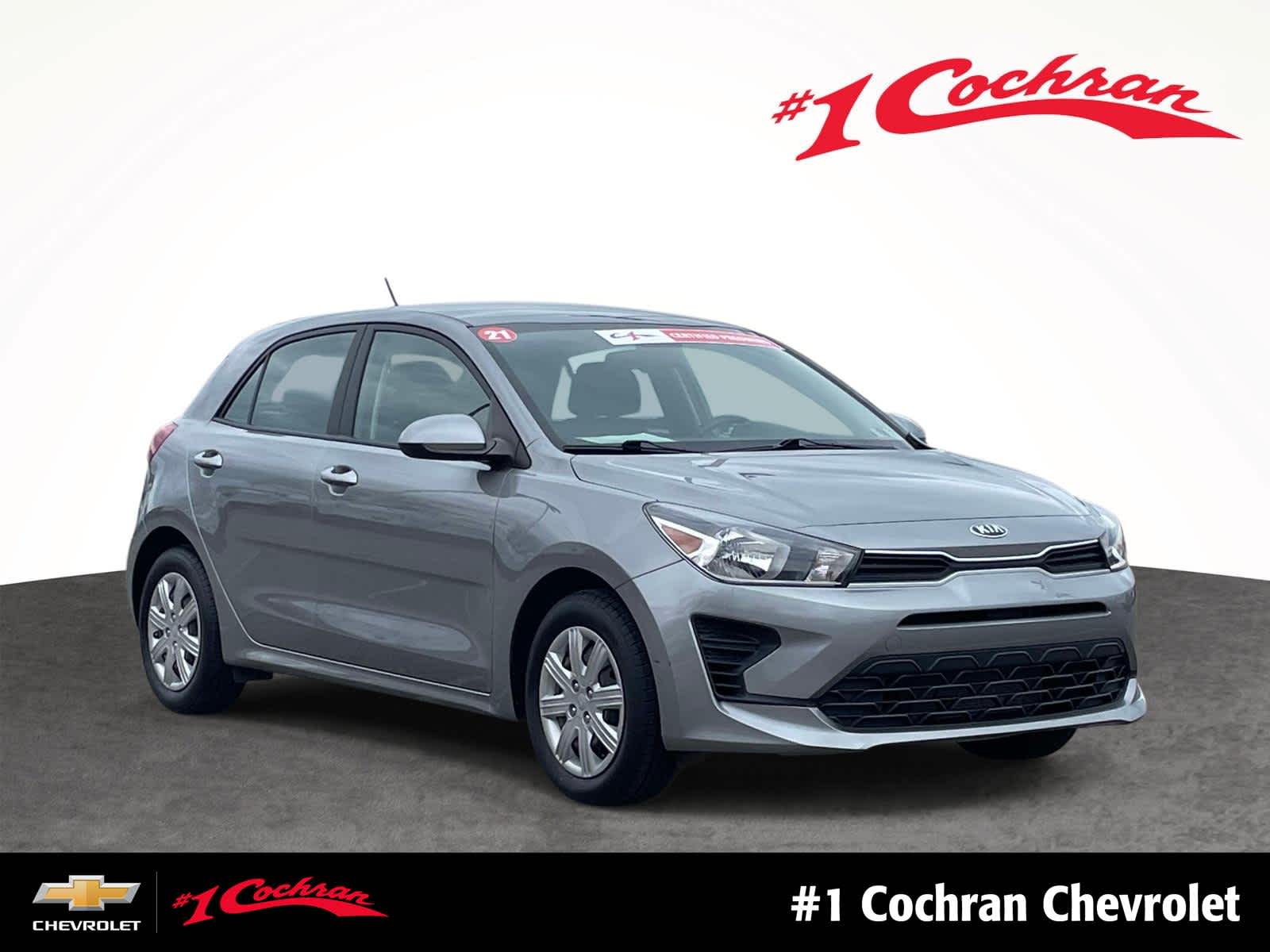 Steel Gray 2021 Kia Rio5 Hatchback Continuously Variable Transmission