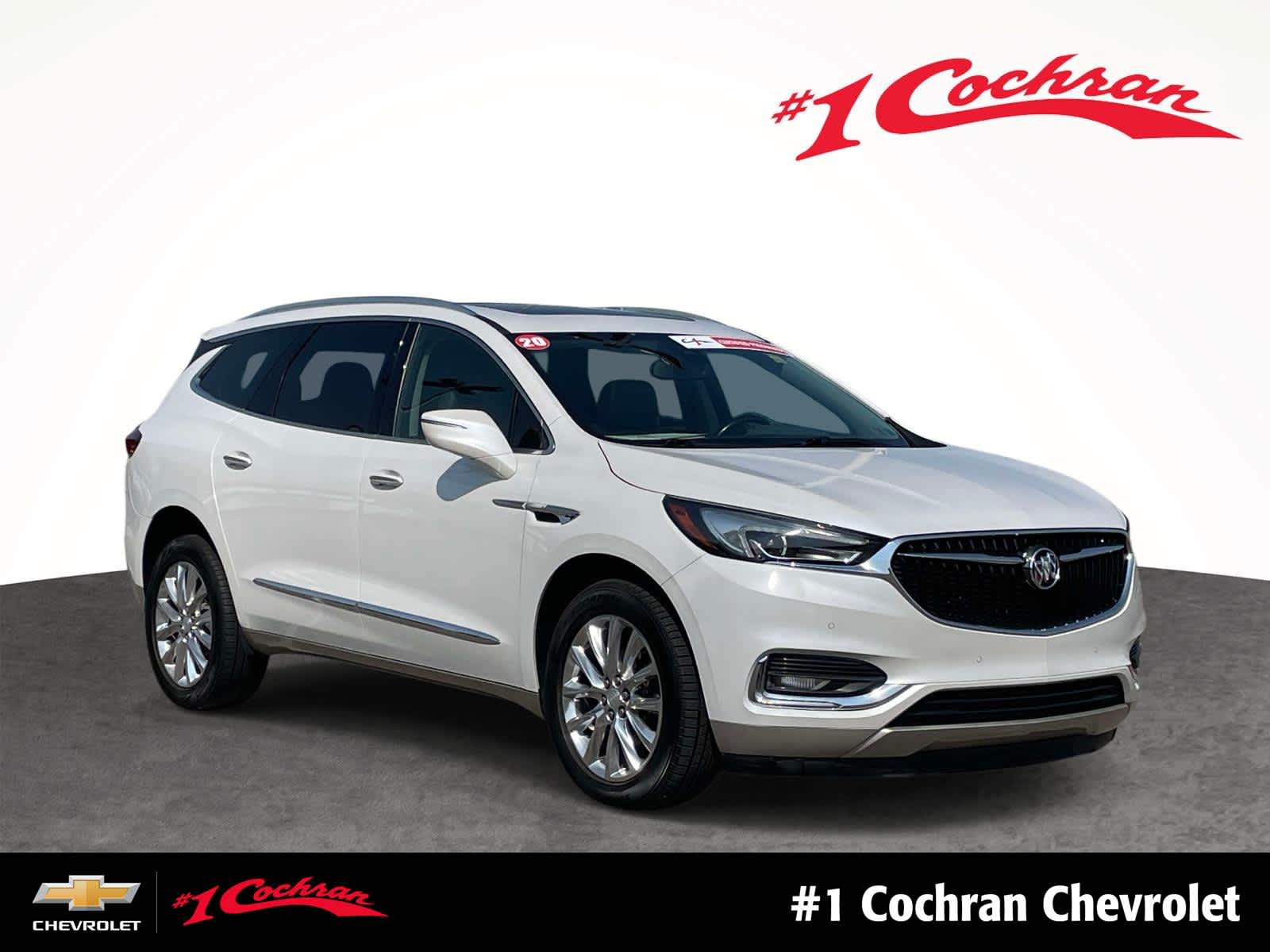 White Frost Tricoat 2020 Buick Enclave SUV / Crossover Four-Wheel Drive 9-Speed Automatic