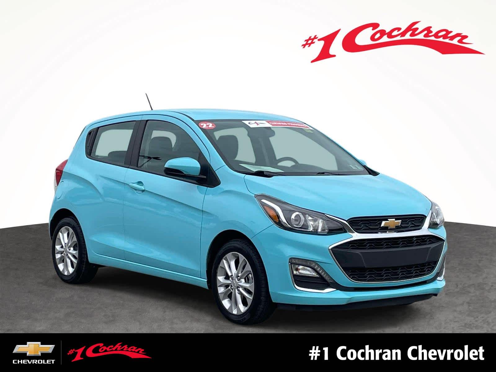Mystic Blue 2022 Chevrolet Spark 1LT FWD Hatchback Front-Wheel Drive Continuously Variable Transmission
