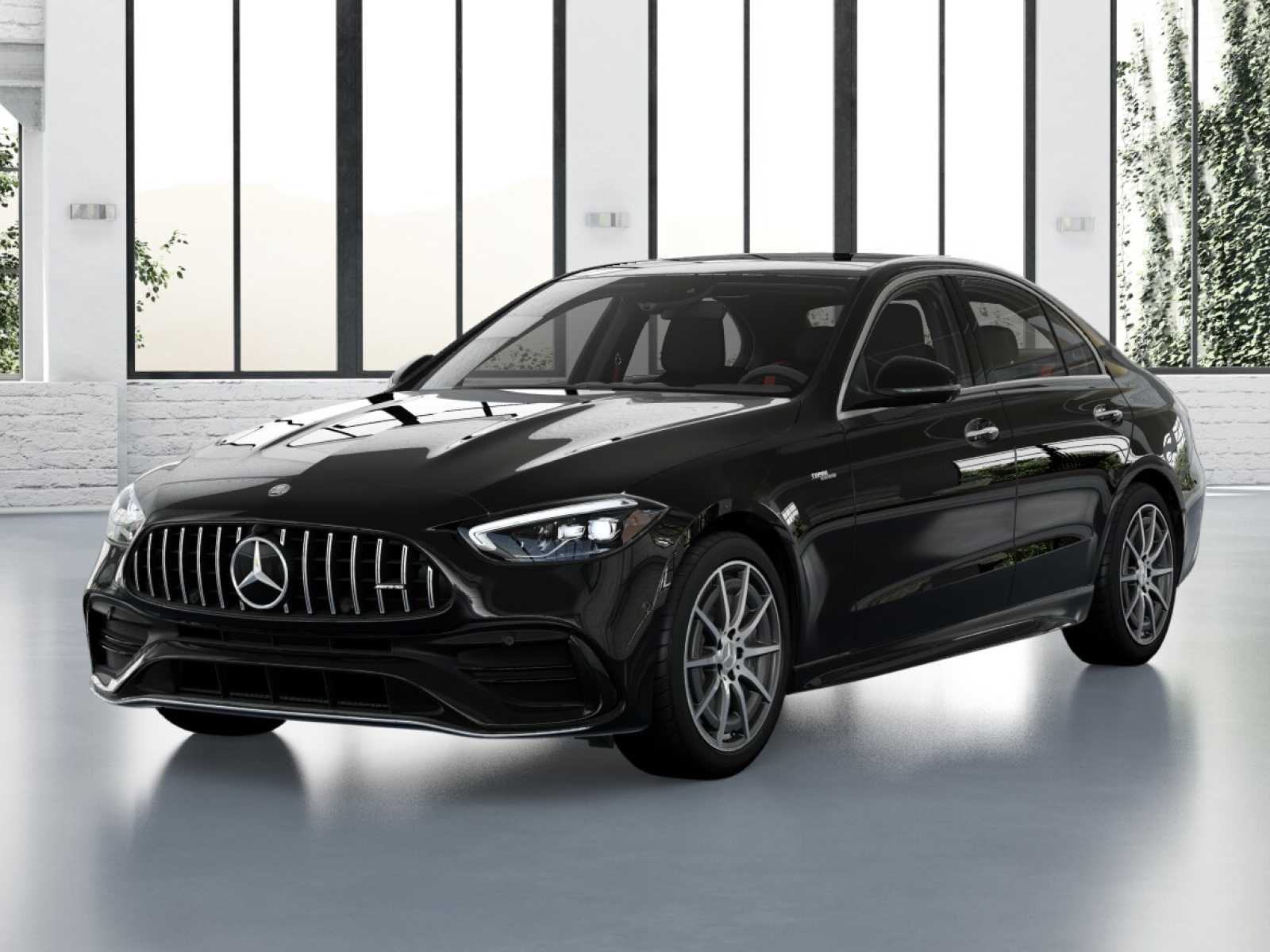 Black 2026 Mercedes-Benz C-Class Sedan All-Wheel Drive 9-Speed Automatic