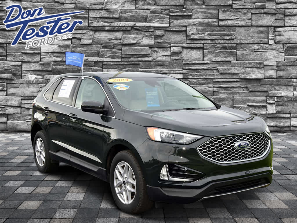Forged Green Metallic 2024 Ford Edge SUV / Crossover All-Wheel Drive 8-Speed Automatic