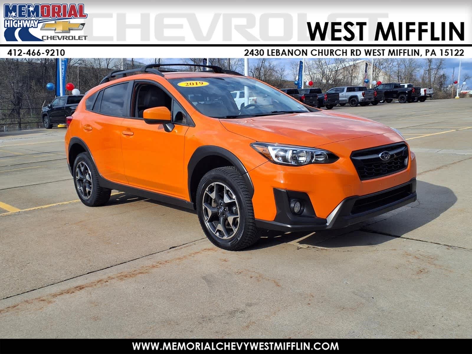 Sunshine Orange 2019 Subaru Crosstrek 2.0i Premium AWD SUV / Crossover All-Wheel Drive 6-Speed Manual