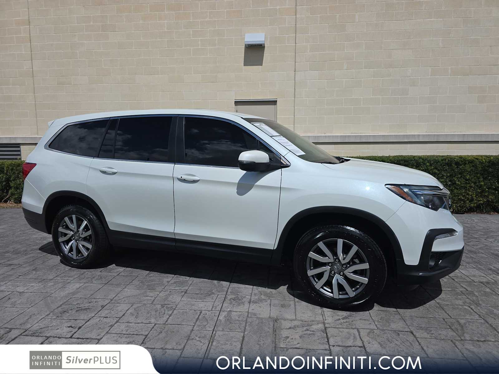 Platinum White Pearl 2021 Honda Pilot EX FWD SUV / Crossover Front-Wheel Drive 9-Speed Automatic