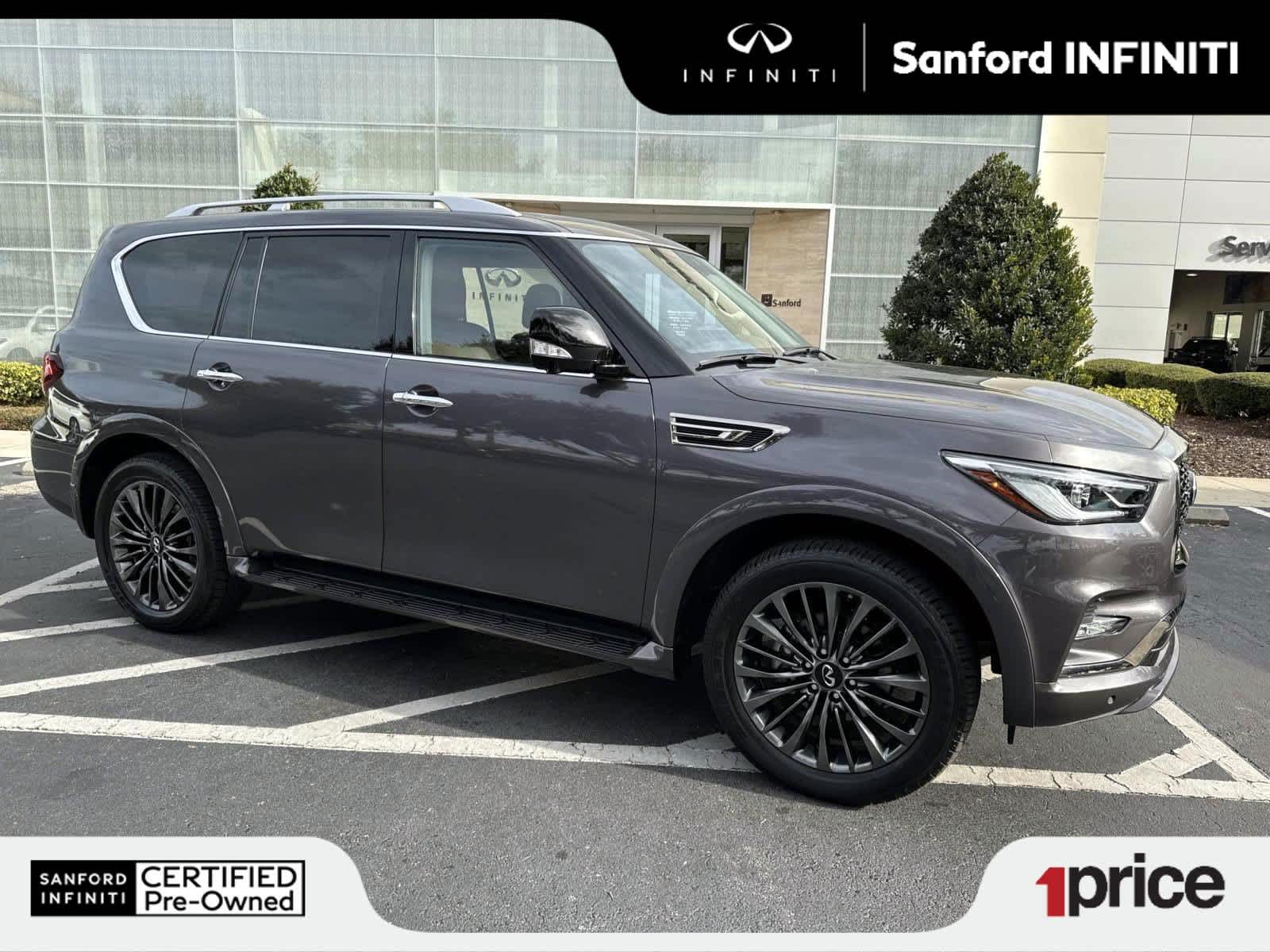 Anthracite Gray 2024 INFINITI QX80 Premium Select RWD SUV / Crossover Rear-Wheel Drive Automatic