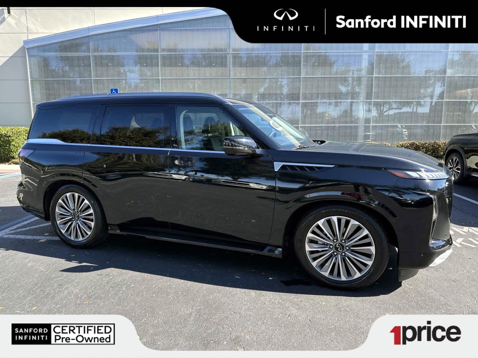 Mineral Black 2025 INFINITI QX80 Sensory 4WD SUV / Crossover All-Wheel Drive 9-Speed Automatic