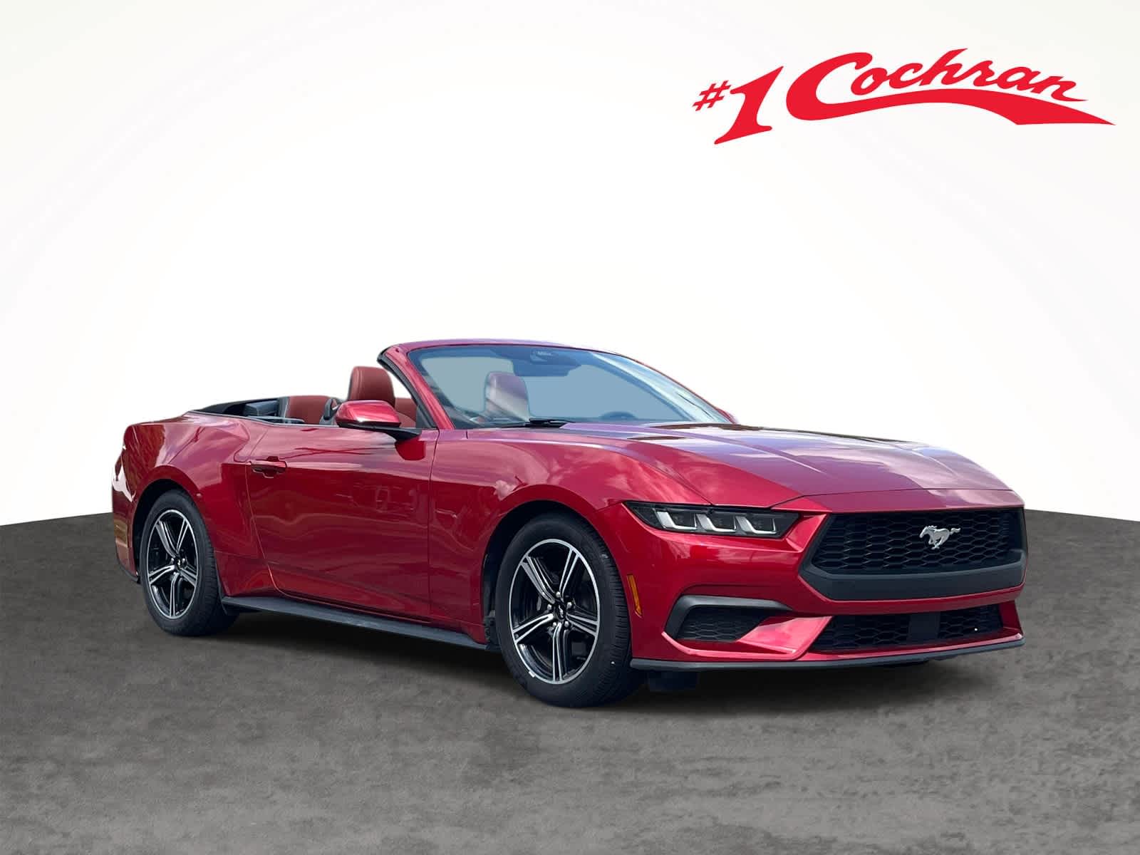 Rapid Red Metallic Tinted Clearcoat 2024 Ford Mustang Convertible Rear-Wheel Drive Automatic