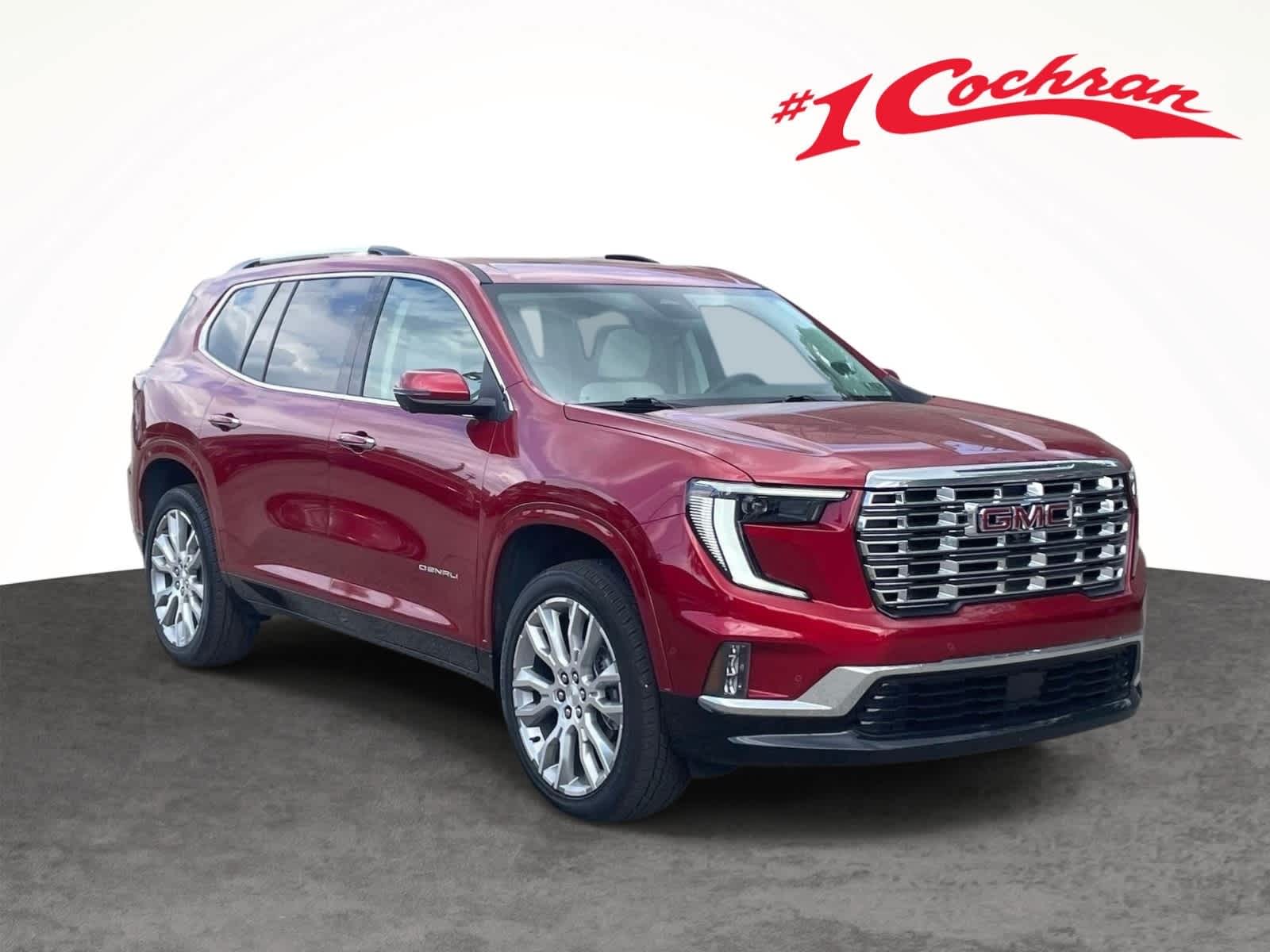 Volcanic Red Tintcoat 2025 GMC Acadia Denali AWD SUV / Crossover Four-Wheel Drive 8-Speed Automatic