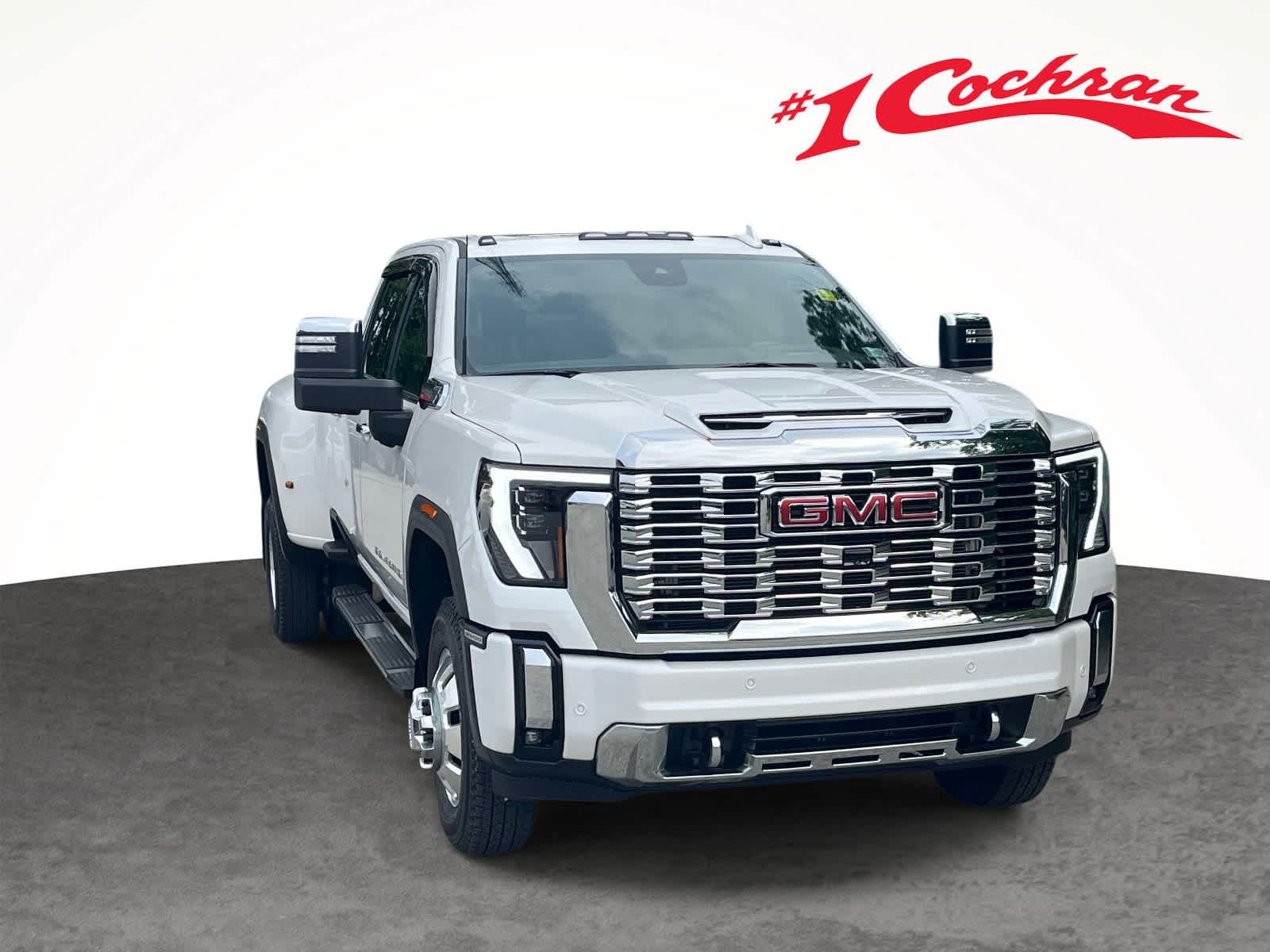 White Frost Tricoat 2024 GMC Sierra 3500HD Pickup Truck Four-Wheel Drive Automatic