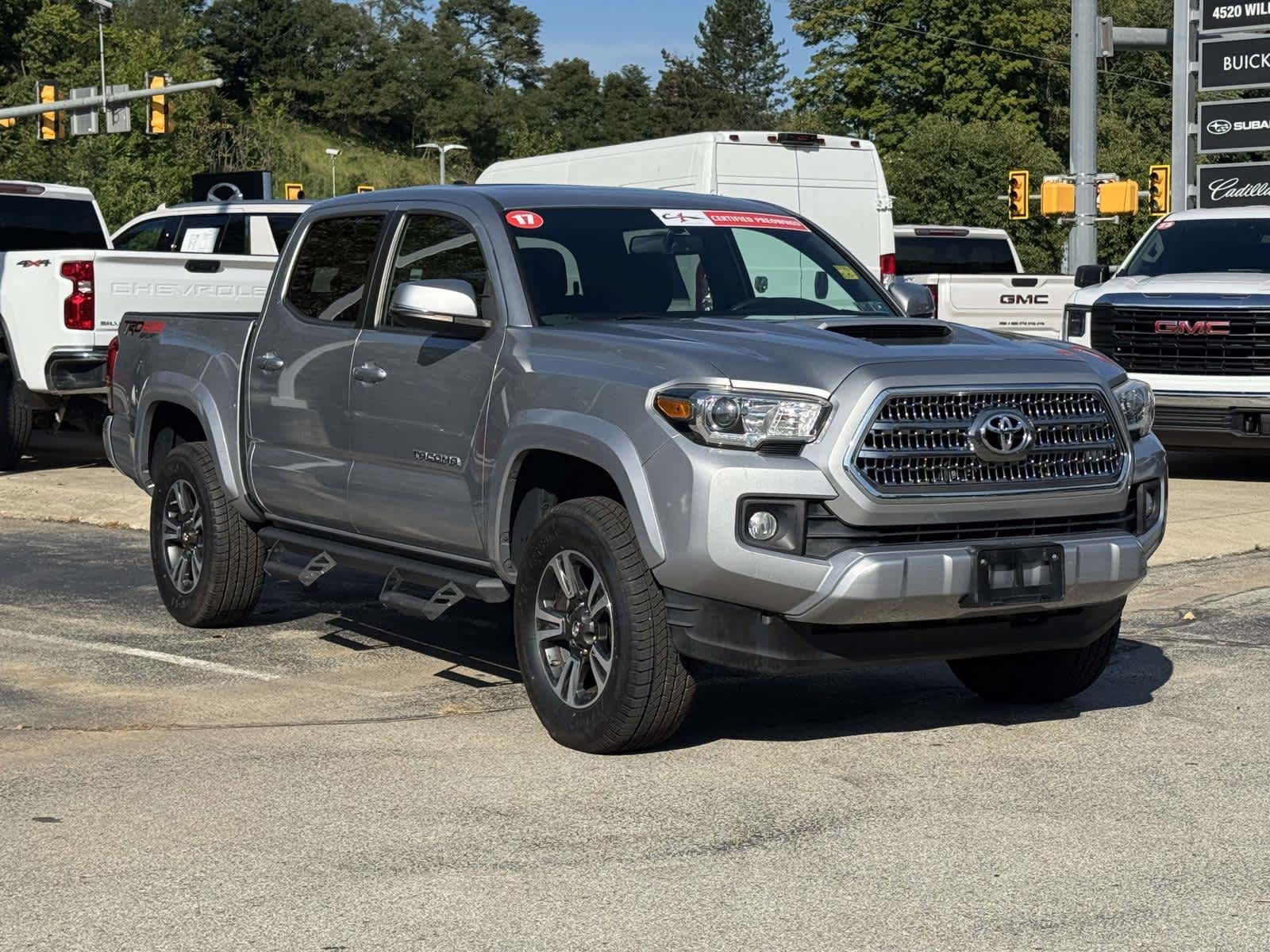 Silver Sky Metallic 2017 Toyota Tacoma Pickup Truck Four-Wheel Drive Automatic