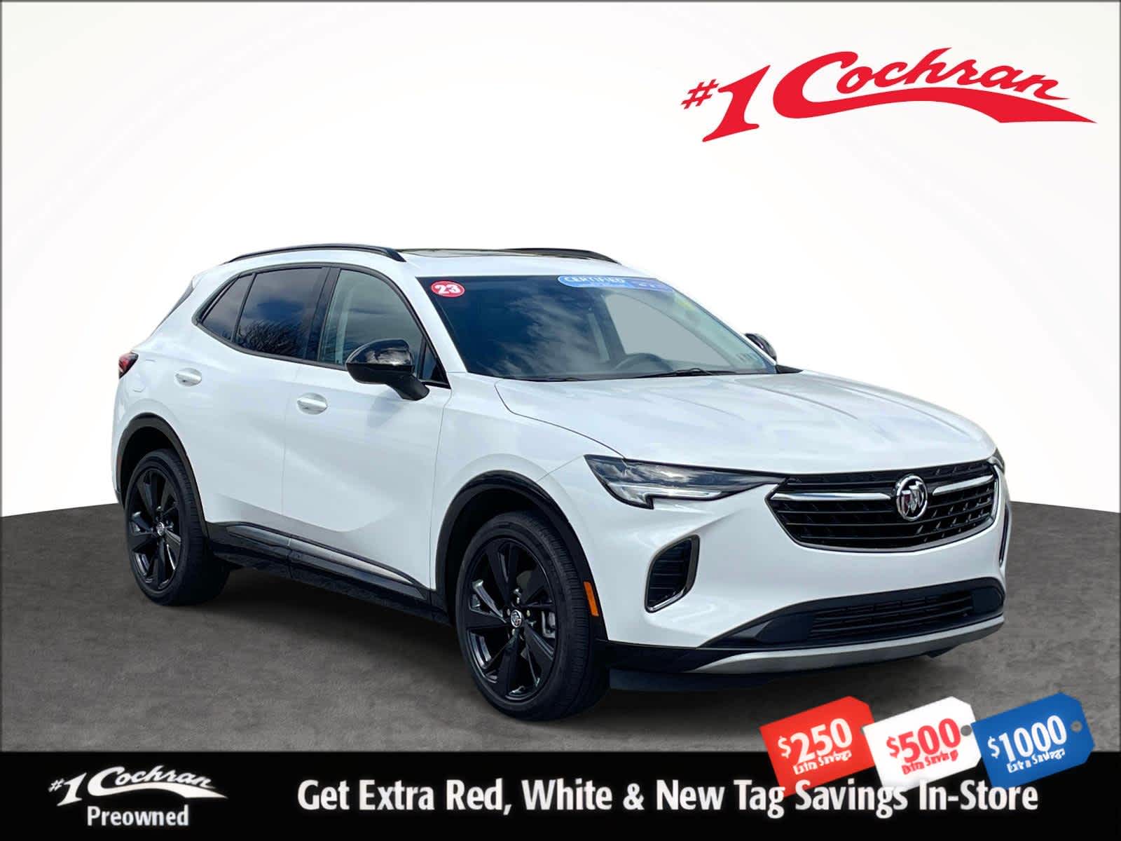 Summit White 2023 Buick Envision SUV / Crossover All-Wheel Drive 9-Speed Automatic