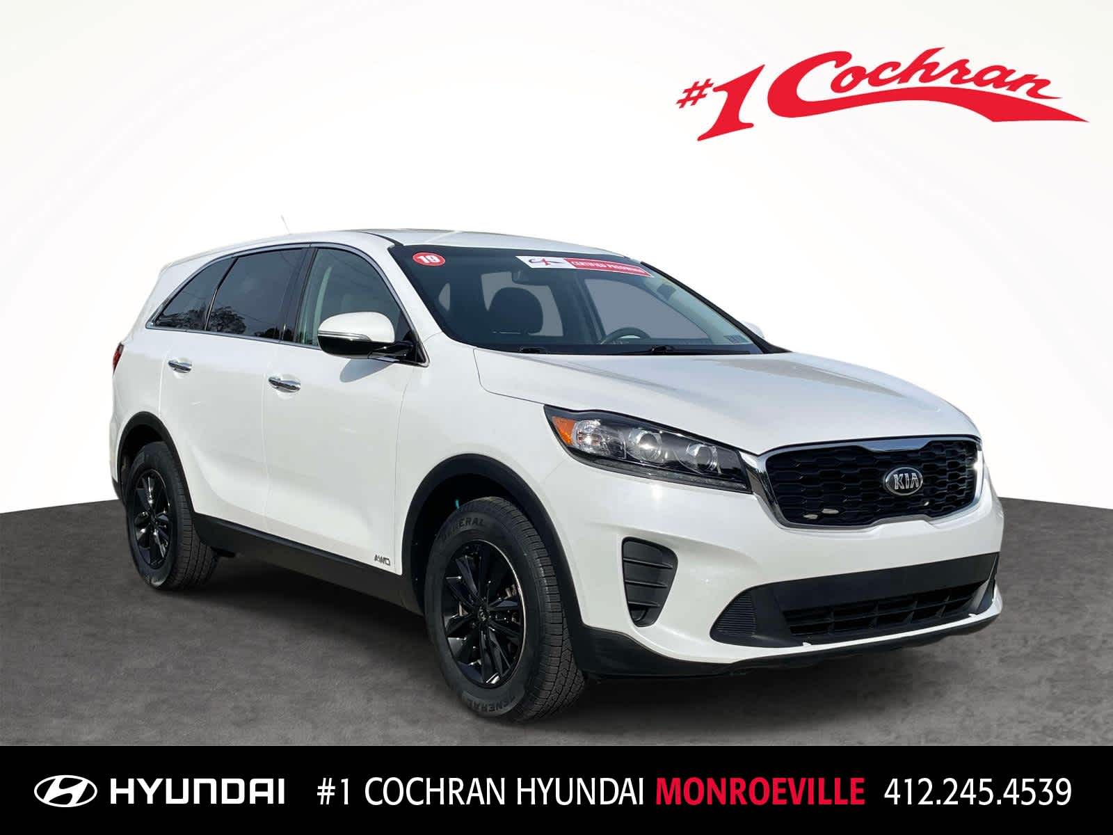 Snow White Pearl 2019 Kia Sorento SUV / Crossover All-Wheel Drive 6-Speed Automatic