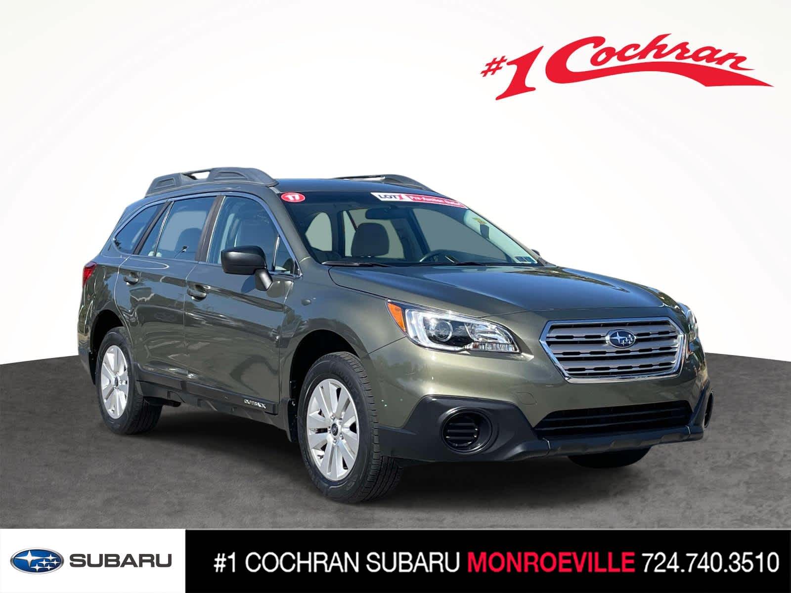 Wilderness Green Metallic 2017 Subaru Outback Wagon All-Wheel Drive Automatic