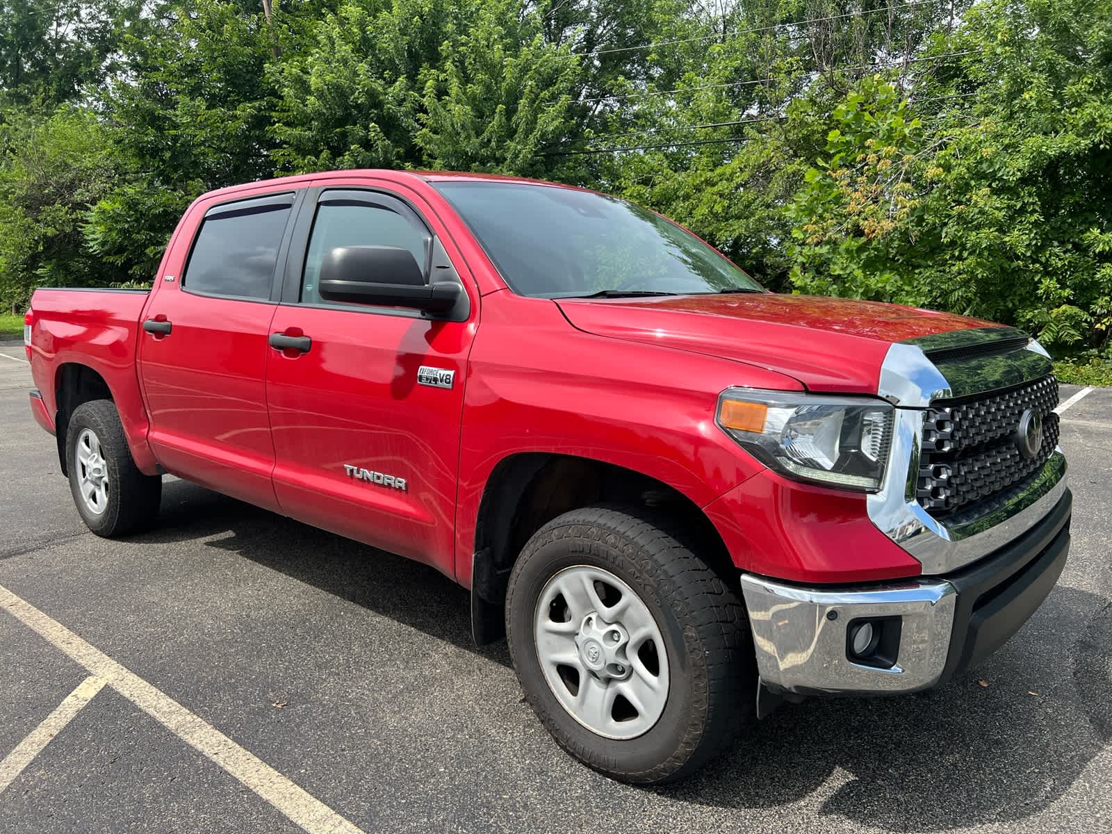 Barcelona Red Metallic 2021 Toyota Tundra Pickup Truck Four-Wheel Drive 6-Speed Automatic