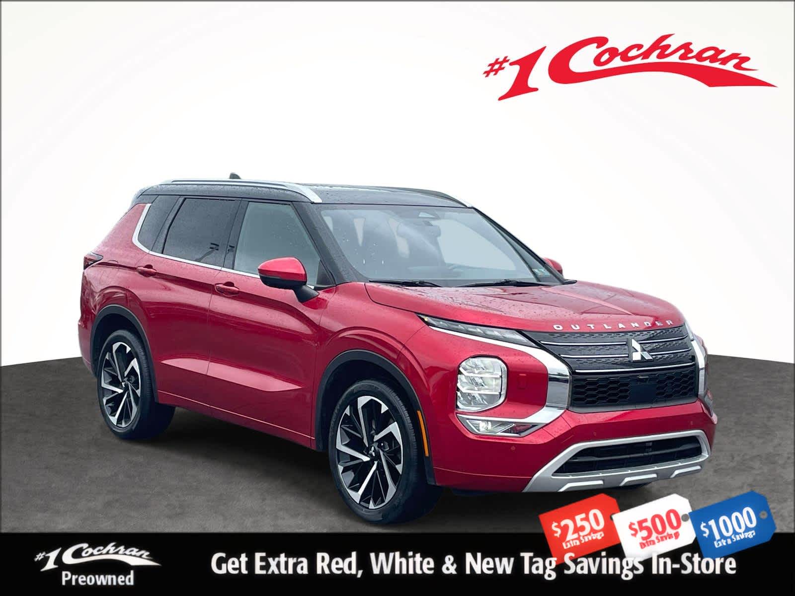 Red Diamond w/ Black Roof 2024 Mitsubishi Outlander SUV / Crossover All-Wheel Drive Continuously Variable Transmission