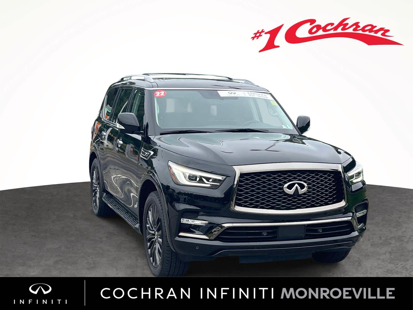 Black Obsidian 2022 INFINITI QX80 SUV / Crossover All-Wheel Drive 7-Speed Automatic