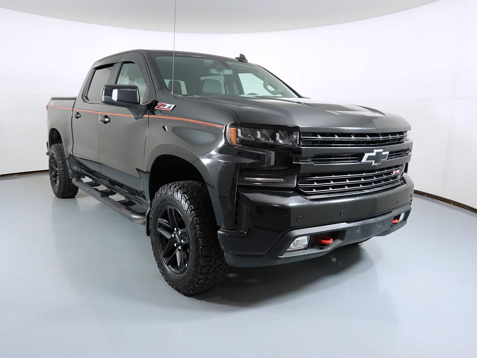 Black 2020 Chevrolet Silverado 1500 LT Trail Boss Crew Cab 4WD Pickup Truck Four-Wheel Drive Automatic