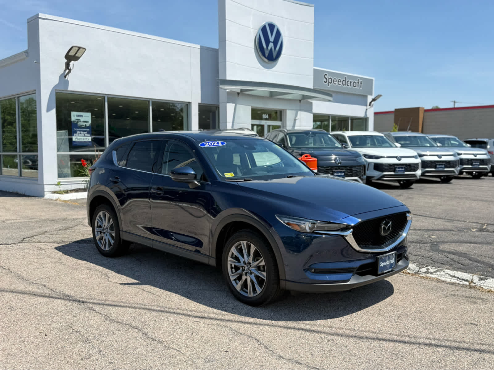 Deep Crystal Blue Mica 2021 Mazda CX-5 SUV / Crossover All-Wheel Drive 6-Speed Automatic