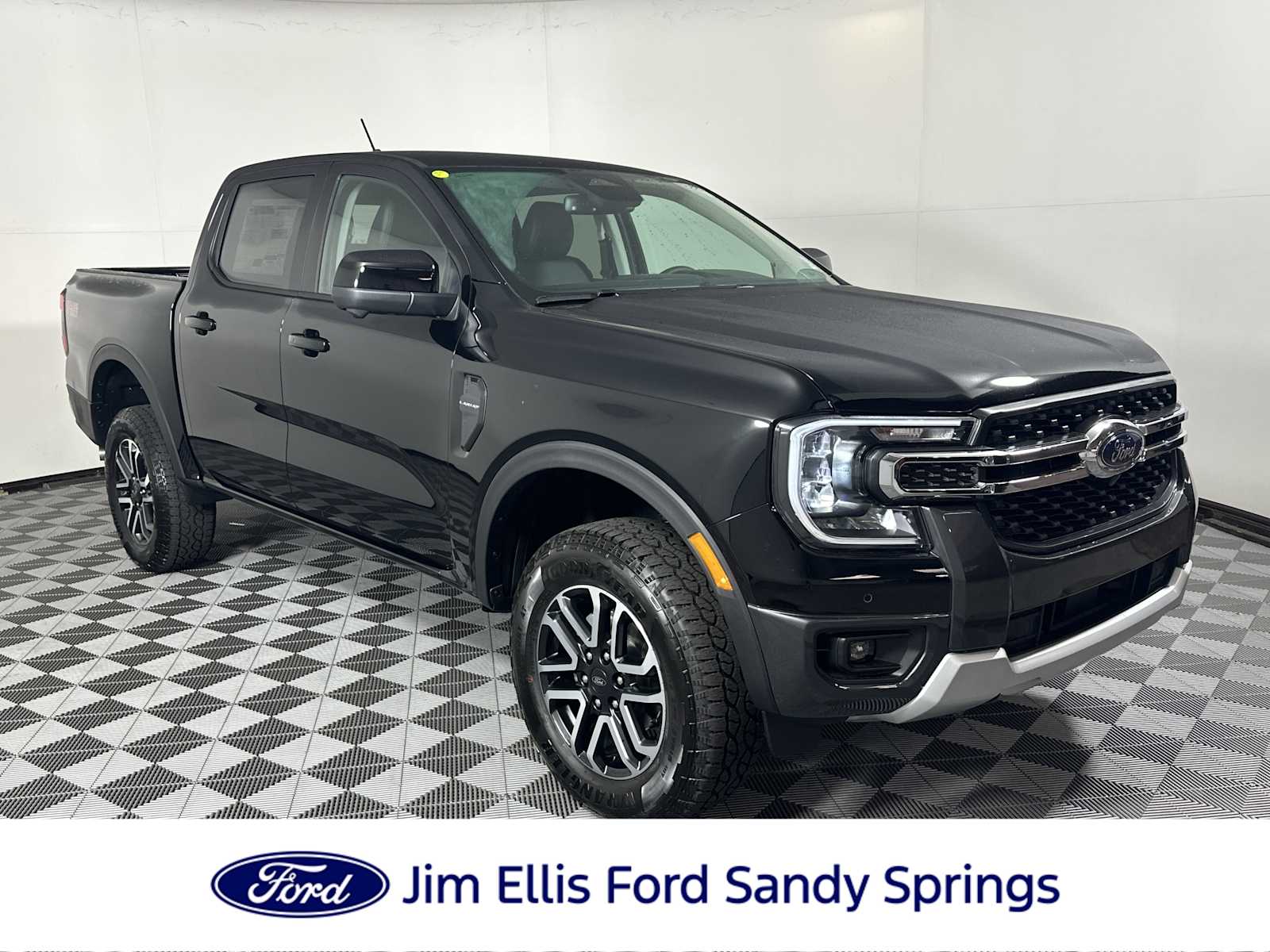 Shadow Black 2026 Ford Ranger Lariat SuperCrew 4WD Pickup Truck Four-Wheel Drive Automatic