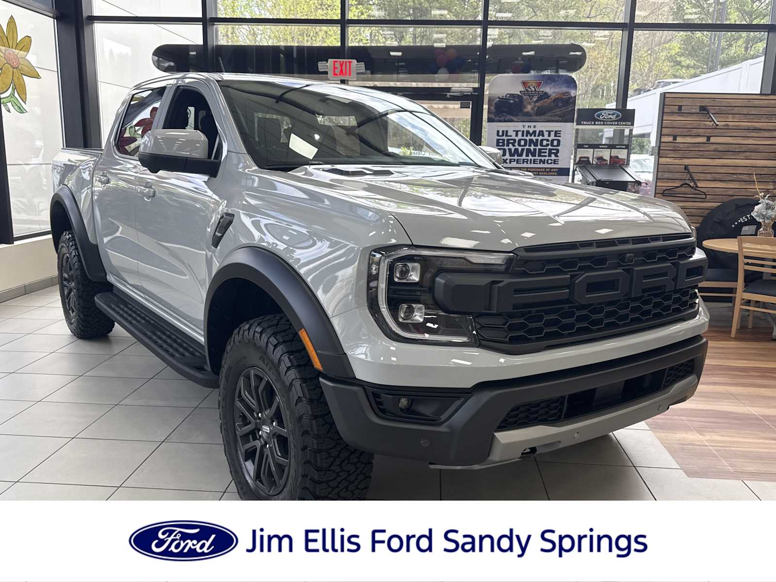 Avalanche Gray 2026 Ford Ranger Raptor SuperCrew 4WD Pickup Truck Four-Wheel Drive Automatic