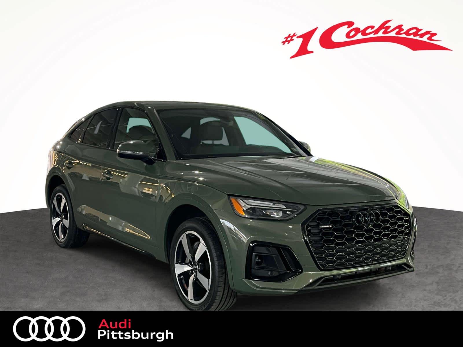 District Green Metallic 2023 Audi Q5 Sportback quattro Premium Plus S Line 45 TFSI AWD Sedan All-Wheel Drive 7-Speed Automatic