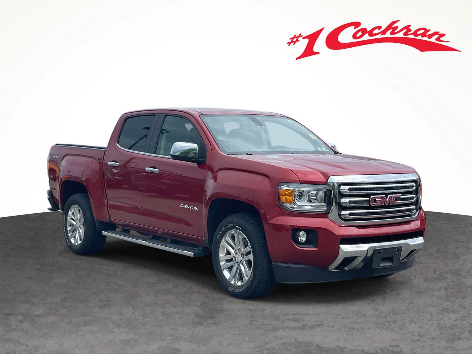 Copper Red Metallic 2016 GMC Canyon SLT Crew Cab 4WD Pickup Truck Four-Wheel Drive 6-Speed Automatic